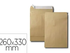 Pochette gpv kraft armé 120g 24 260x330mm soufflet 50mm paquet 50 unités