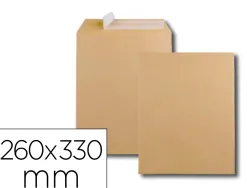 Pochette gpv kraft armé très résistant 120g 24 260x330mm fermeture auto-adhésive boîte 250 unités