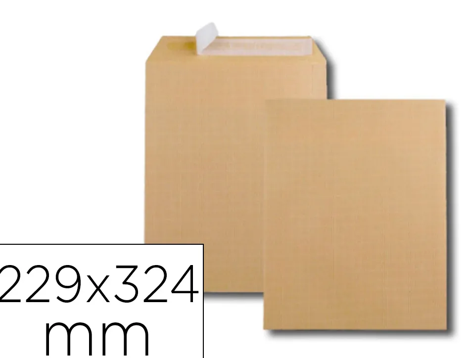 Pochette gpv kraft armé tr ès résistant 120g c4 229x324mmfermeture auto-adhésive boîte 250 unités