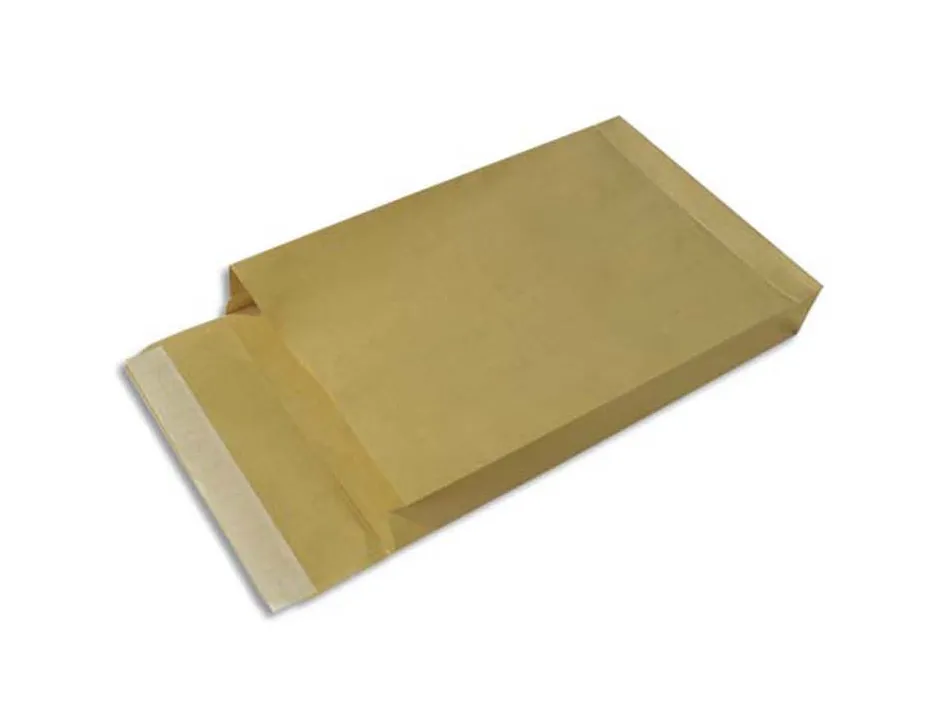 Pochette gpv kraft arme 120g 340x460mm soufflet 50mm paquet 50 unites