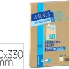 Pochette gpv kraft brun 90g silencieux auto-adhésive 260x330mm sachet 50 unités