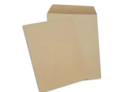 Pochette gpv kraft brun recycle 90g c5 162x229mm adhesive bande de protection boite 500 unites