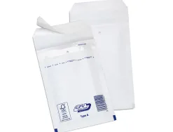 Pochette gpv kraft bulle air economique tres resistant 120x215mm coloris blanc 75g boite de 200 unites