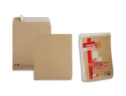 Pochette gpv kraft 120g 24 260x330mm soufflet 30mm anti-éclatement sachet 50 unités