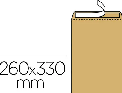 Pochette gpv kraft 120g 24 260x330mm soufflet 30mm anti-éclatement boîte 250 unités