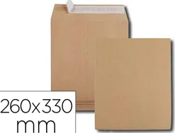 Pochette gpv kraft 120g 24 260x330mm soufflet 30mm sachet de 50 unités