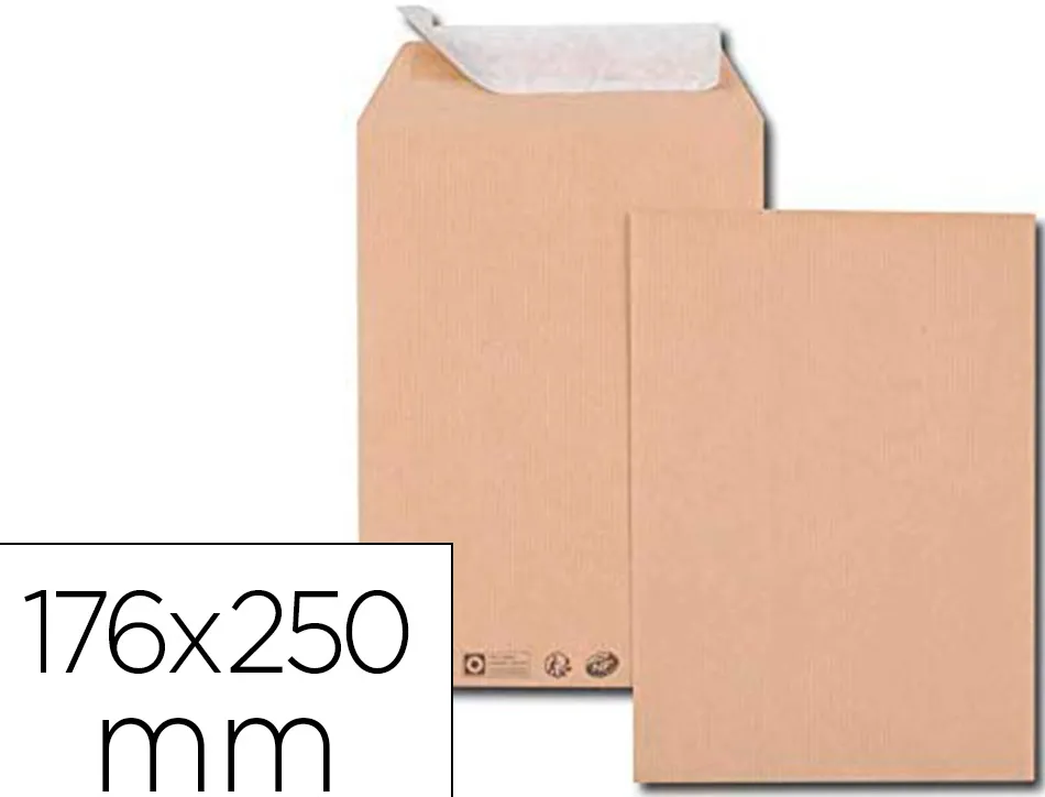 Pochette gpv kraft 90g b5 176x250mm boîte 500 unités