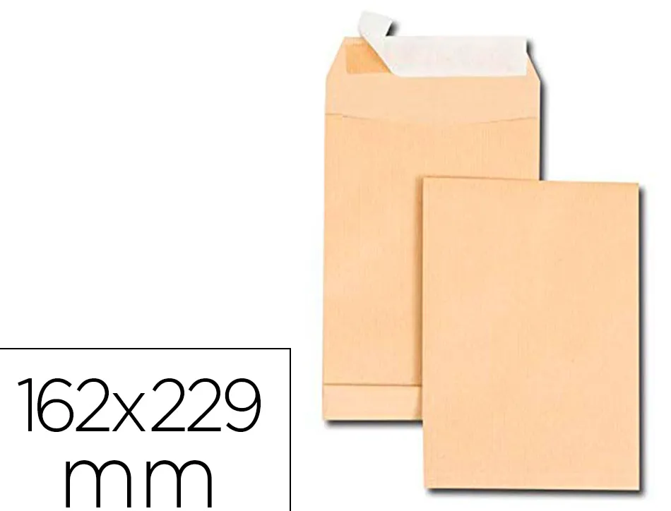 Pochette gpv kraft 120g c5 162x229mm soufflet 30mm boîte 250 unités