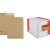 Pochette gpv kraft 120g c4 229x324mm soufflet 30mm anti-éclatement boîte 250 unités
