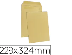Pochette gpv kraft 90g c4 229x324mm fenêtre 50x110mm boîte 250 unités