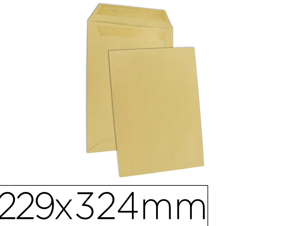 Pochette gpv kraft 90g c4 229x324mm fenêtre 50x110mm boîte 250 unités