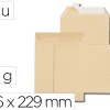 Pochette gpv kraft recycle c5 162x229mm 85g sans fenetre zone adressage patte auto-adhesive paquet 10 unites