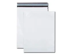 Pochette gpv polyethylene adhesive 275x365 blanc/noir paquet de 10