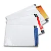 Pochette gpv polyethylene adhesive 360x485 blanc/noir paquet de 10
