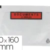 Pochette gpv polyethylene imprimee document ci-inclus 110x160mm protege des dechirures et intemperies paquet 100 unites