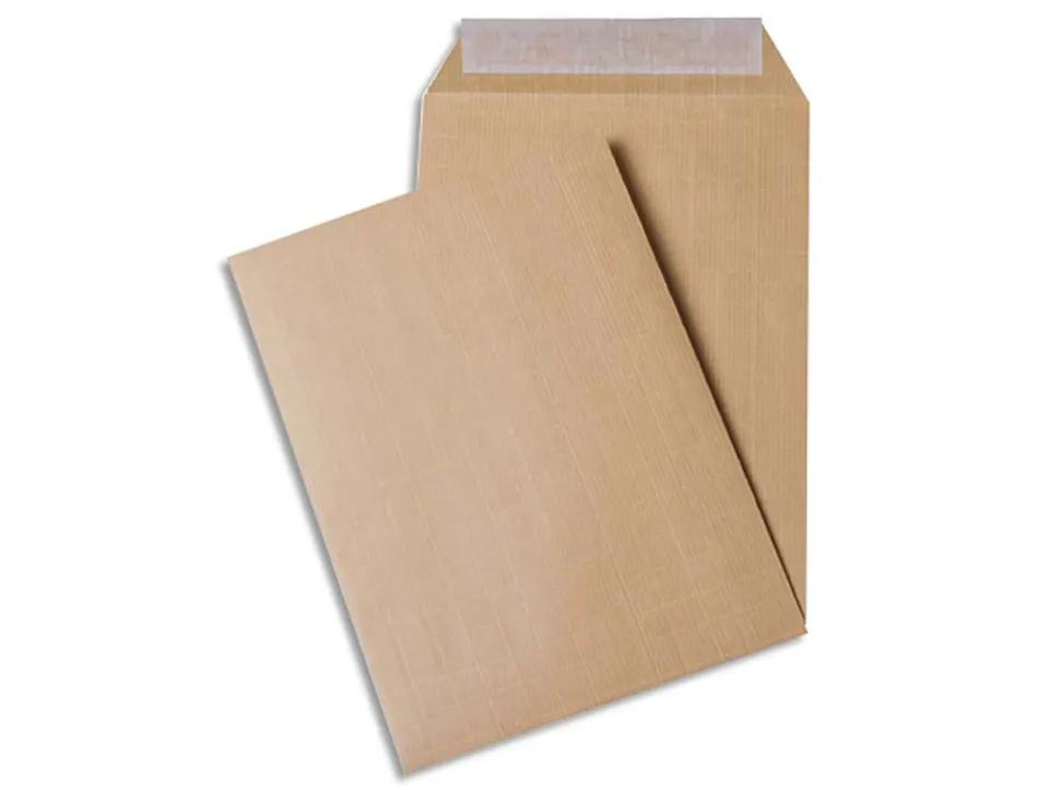 Pochette kraft armé 120g adhésive économique 24 260x330mm paquet 10 unités