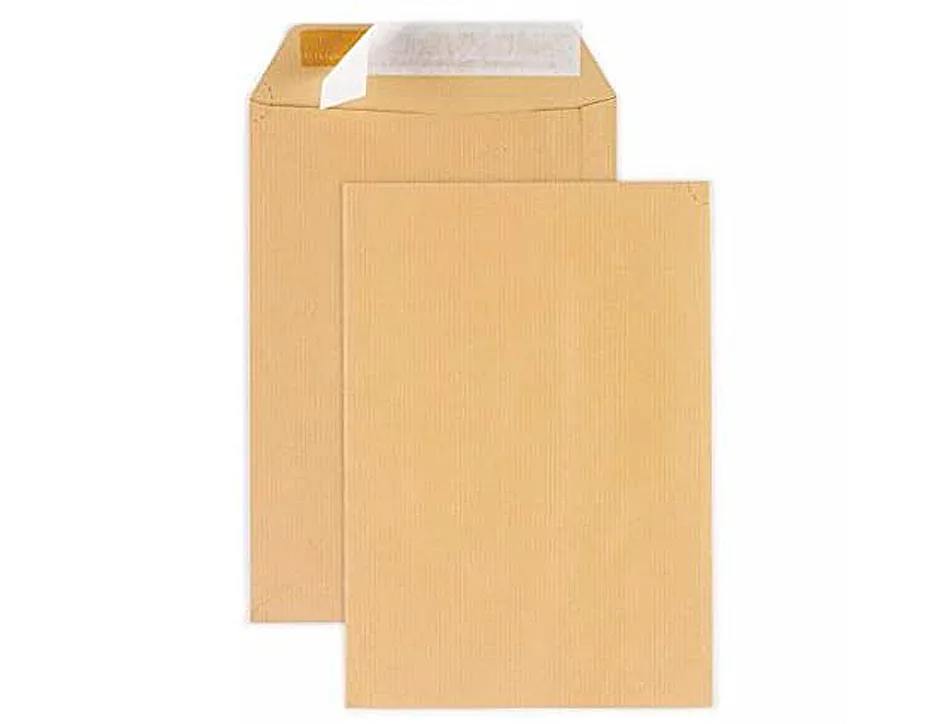 Pochette kraft armé 120g adhésive économique 24 260x330mm paquet 10 unités