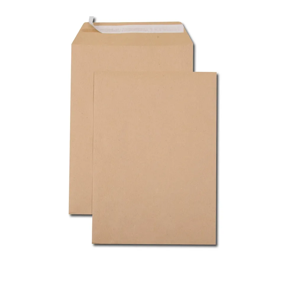 Pochette kraft gpv adhésive économique c4 229x324mm 90g paquet 250 unités