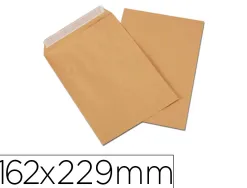 Pochette kraft gpv adhésive économique c5 162x229mm 90g boîte 500 unités