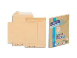 Pochette kraft gpv adhésive économique c5 162x229mm 85g sachet 25 unités