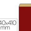 Pochette kraft vergé 60g 240x90x410mm coloris rouge