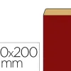 Pochette kraft vergé 60g 120x45x200mm coloris rouge