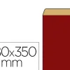 Pochette kraft vergé 60g 180x60x350mm coloris rouge
