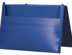 Pochette liderpapel polypropylène porte-documents a4 297x210mm 1000 microns poignée plastique fermoir opaque bleu