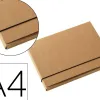 Pochette multo kraft carton 3 rabats a4 fermeture elastique