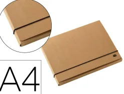 Pochette multo kraft carton 3 rabats a4 fermeture elastique