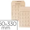 Pochette navette gpv kraft brun 90g 24 260x330mm sans gommage courrier interne boite 250 unites