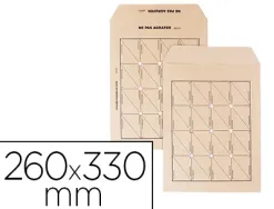 Pochette navette gpv kraft brun 90g 24 260x330mm sans gommage courrier interne boite 250 unites