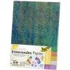 Pochette papier irise folia 23x33 cm 75g 10 coloris assortis