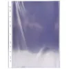 Pochette perforee exacompta a4 pvc lisse 8/100eme 80 microns paquet 10 unites