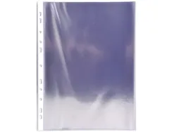 Pochette perforee exacompta a4 pvc lisse 8/100eme 80 microns paquet 10 unites