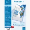 Pochette perforee exacompta a4 pp lisse 12/100eme 120 microns paquet 100 unites