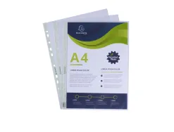 Pochette perforee exacompta a4 pp recycle graine 6/100eme paquet 100 unites