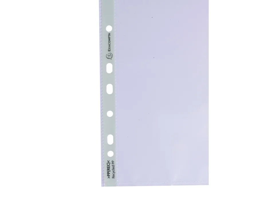 Pochette perforee exacompta a4 pp recycle graine 6/100eme paquet 100 unites