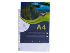 Pochette perforee exacompta a4 pp recycle graine 6/100eme paquet 100 unites