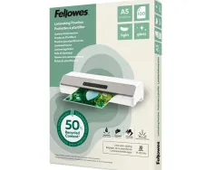 Pochette plastification fellowes brillante format a5 leger coloris transparent boite 100 unites