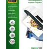 Pochette plastification fellowes à chaud polyester transparent résistant eau format a3 100 microns boîte 100 unités