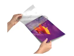 Pochette plastification fellowes à chaud polyester transparent résistant eau format a4 80 microns boîte 25 unités