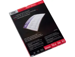 Pochette plastification gbc highspeed a4 75 microns brillant boite 100 unites