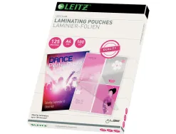 Pochette plastification leitz a4 125 microns coloris transparent boite 100 unites