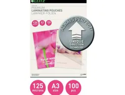 Pochette plastification leitz udt a3 125 microns coloris transparent boite 100 unites