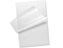 Pochette plastification q-connect à chaud économique format 90x60mm 200 microns boîte 100 unités