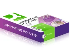 Pochette plastification q-connect à chaud économique format 110x75mm 125 microns boîte 100 unités