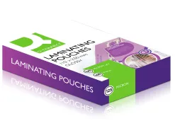 Pochette plastification q-connect à chaud économique format 110x230mm 125 microns boîte 100 unités