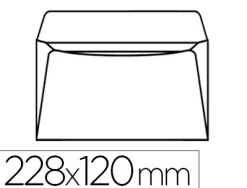 Pochette polyéthylène adhésive pac list documents 228x120mm papier dorsal kraft blanc siliconé 39g/m2 boîte 100 unités