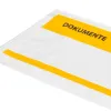 Pochette porte-documents q-connect 225x122mm auto-adhesive transparente texte francais allemand boite 100 unites